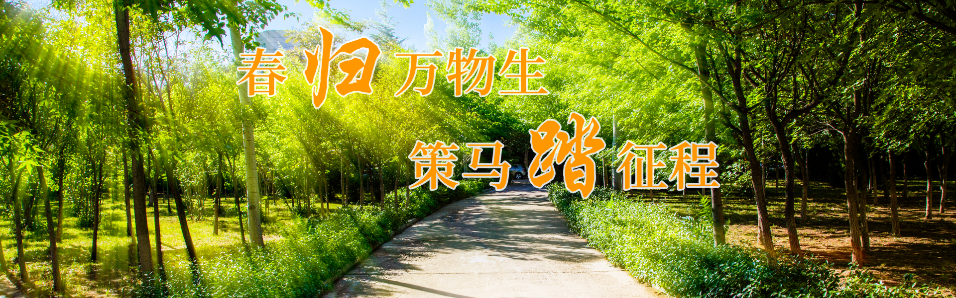春归万物生 策马踏征程